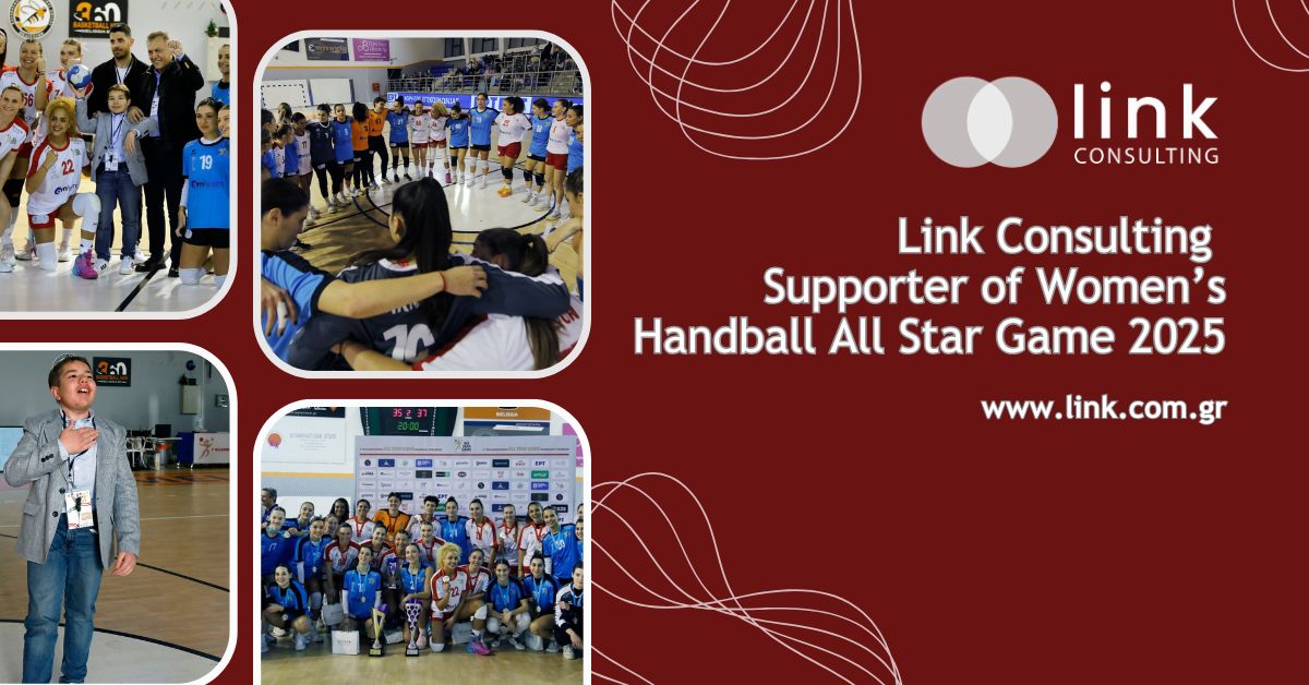 Link Consulting Women’s Handball 2025 official supporter visual